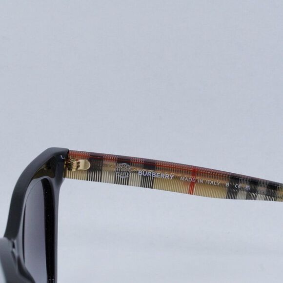 Burberry Elsa BE4346 39428G Sunglasses Black/Brown Cat Eye Frame, Grey Lenses - Picture 4 of 10